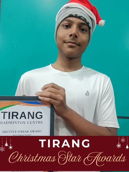 The winner of our "Shuttle Streak Award" for being the most regular student. Consistency is a key value we celebrate, as it is the foundation of all improvement.