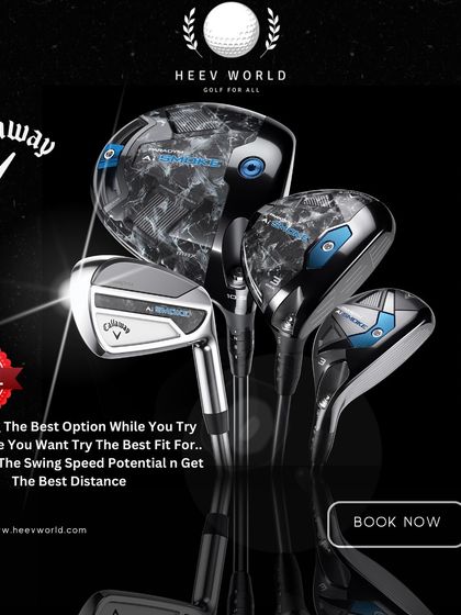 The Callaway AI Smoke series is here. Book a session to try the best fit for you and maximize your swing speed potential.