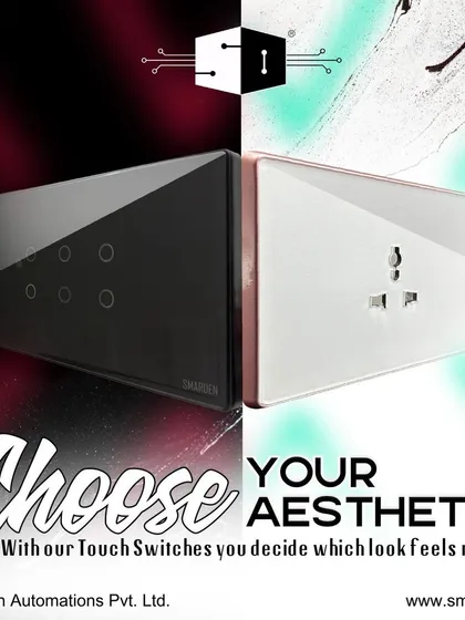 Choose your aesthetic. Whether you prefer a dark, modern look or a light, classic feel, our touch switches are designed to blend seamlessly with your decor.