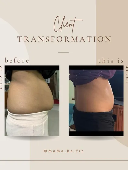 This is a powerful client transformation, showing a significant change in the midsection. This is the result of a plan that works, without crash diets or extreme measures.