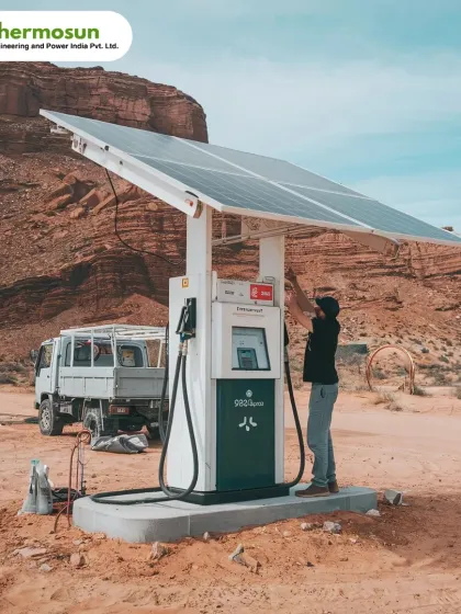 This solar-powered fuel pump in a remote area demonstrates the versatility of our solutions. We can bring clean, reliable energy to any location, no matter how isolated.