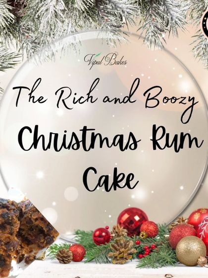 An announcement for my rich and boozy Christmas Rum Cake. This is a seasonal specialty that I prepare for all year, and it's perfect for gifting or enjoying at home.
