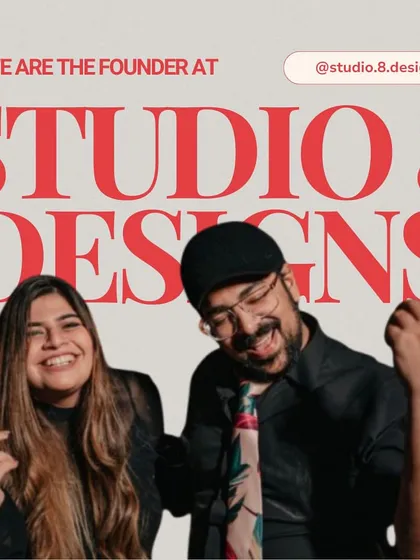 Hi, we're Arjun and Pankhuri, the founders of Studio 8 Designs. We are partners in design and in life, and we pour our shared passion for creating beautiful, functional homes into every single project we undertake.