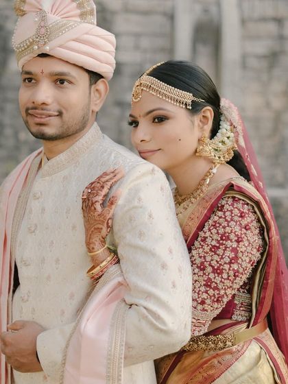 Padma Nandivada - Custom Groom's Wear Design Coordinated Couple Attire photo 7