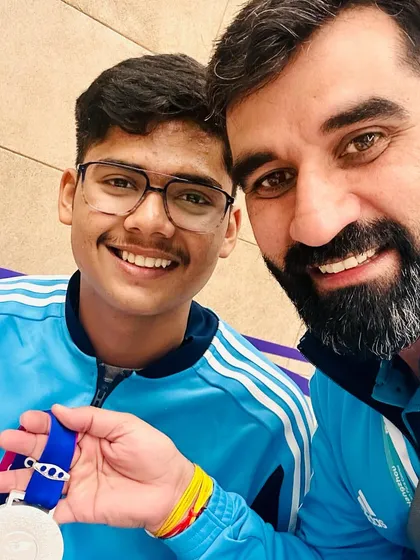 Another proud moment for the academy. A selfie with our champion after he secured a Silver medal. His smile shows the satisfaction of a job well done.