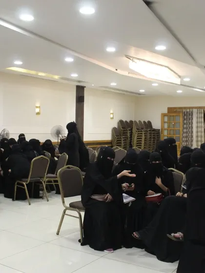 The audience at our women's workshop, a community of individuals gathered to learn, support, and empower each other.