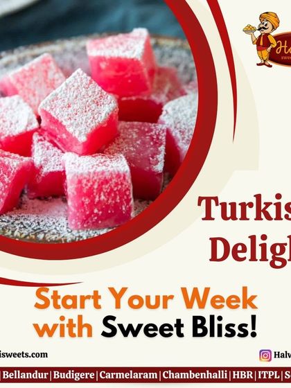 Start your week with sweet bliss. My Turkish Delight is a soft, chewy treat that adds a bit of exotic sweetness to your day.
