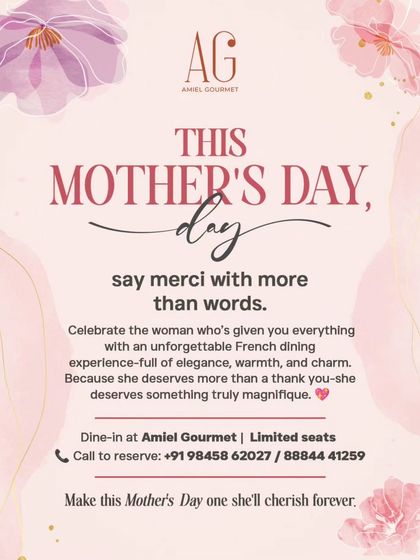 This Mother's Day, say "merci" with more than words. I've prepared an unforgettable French dining experience because she deserves something truly magnifique.