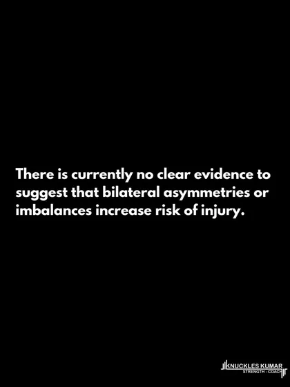 The obsession with "fixing" imbalances is misplaced. Asymmetries are naturally occurring and have no clear link to injury risk or performance in healthy individuals. Focus on getting stronger overall, not on achieving perfect symmetry.