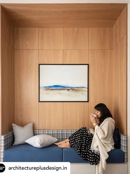 This cozy reading nook, featured in Architecture Plus Design, is a perfect example of how we turn functional needs into beautiful, soulful spaces. The warm oak paneling creates a perfect little sanctuary within the bedroom.