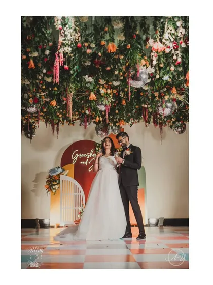 At the end of the day, my work is about creating moments of pure joy. This is what it's all about: a happy couple, surrounded by love, in a space that perfectly reflects their story.