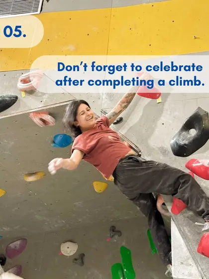 The best part of climbing? Celebrating after you complete a tough route. The sense of accomplishment is what keeps us coming back for more.