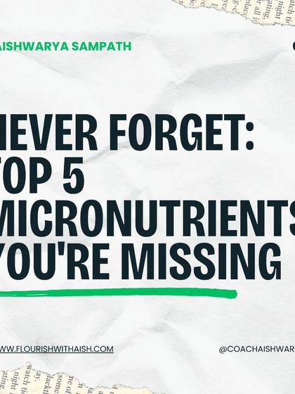 Aishwarya Sampath - Corporate Wellness Programs Food Facts & Myth-Busting photo 18