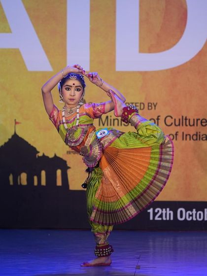 A beautiful and challenging pose executed perfectly by our 1st place winner in the sub-junior category.