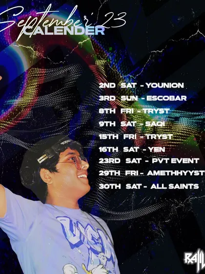 September 2023 was a crazy month with 9 shows. Every gig is a chance to connect with the crowd and do what I love.