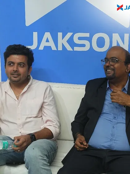 Candid moments from the REI Expo. Our team members, Mr. Kannan Krishnan and Mr. Siddhant Gupta, engaging in discussions that drive our business and the industry forward.
