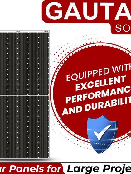 Our solar panels are engineered for excellent performance and durability. This makes them the ideal and reliable partner for large-scale solar projects that require long-term, consistent energy generation.