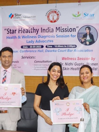 A throwback to the wellness camp I conducted for the Dwarka Bar Association, where I spoke about the connection between skin health, nutrition, and overall wellness.