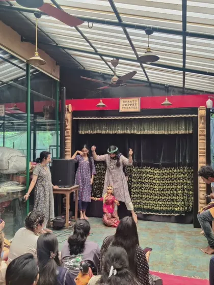 A performance for students visiting as part of our India immersion program. This shows how we combine entertainment with education, using puppetry to tell stories and share cultural knowledge.