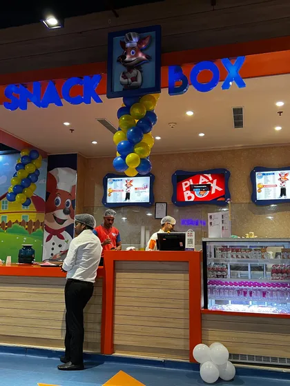 A view of our Snack Box counter, ready to serve delicious treats to hungry players.