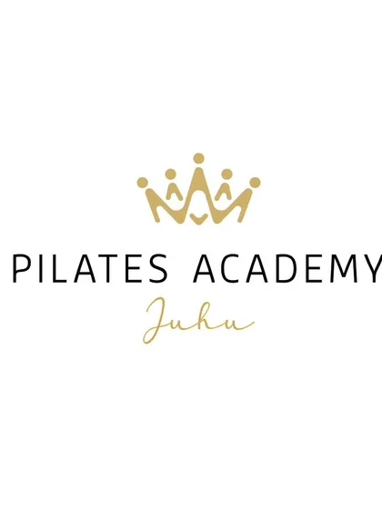 Our official logo for Pilates Academy Juhu. The crown represents our commitment to providing a premium, empowering wellness experience, while the figures within it symbolize our focus on community and connection.