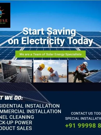 Start saving on electricity today. We are a team of solar energy specialists offering residential and commercial installation, panel cleaning, and more.