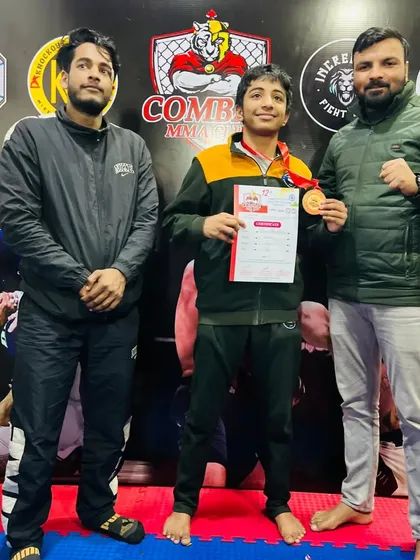 A proud moment with one of our young medal winners at the 12th Inter club Championship. We celebrate every victory, big or small, because every step forward counts.