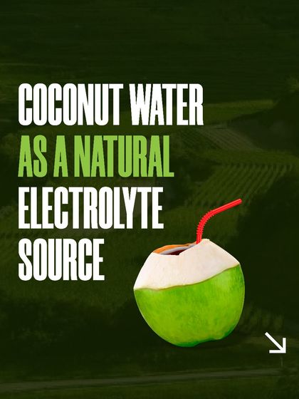 We recommend natural electrolyte sources like coconut water to stay hydrated and avoid stomach distress.