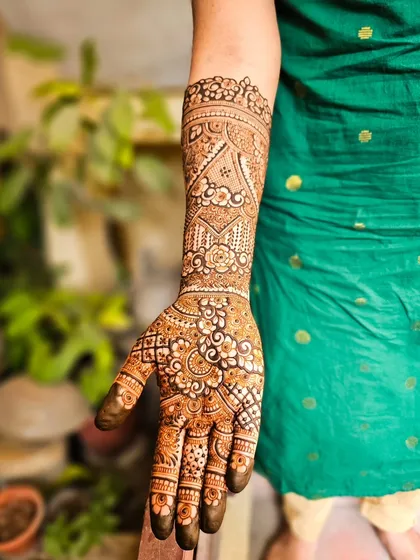 Another shot of the same intricate design, showing the flow of the patterns.