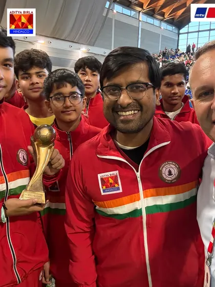 A proud selfie with the team and the Fair Play trophy. This award recognizes our commitment to sportsmanship and respect on the global stage.