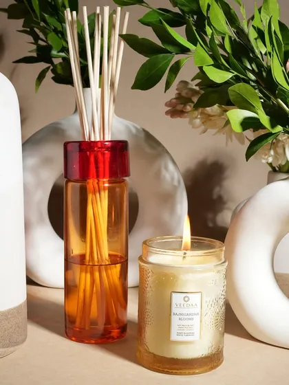 A curated selection from our extensive product portfolio, showcasing the diverse range of fragrances, colors, and designs we offer. Each image highlights the beauty and versatility of our candles, diffusers, and gift sets.