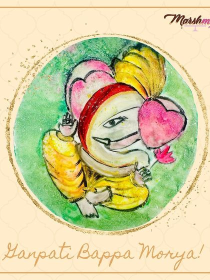 Celebrate Ganesh Chaturthi with a sweet touch of devotion! Our hand-painted Ganesha cake is not just a treat for the eyes, but also a delicious way to honor Lord Ganesha.