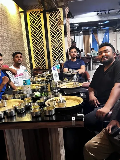 A team dinner with the Guwahati crew. Sharing a meal is a simple but important part of our team bonding.
