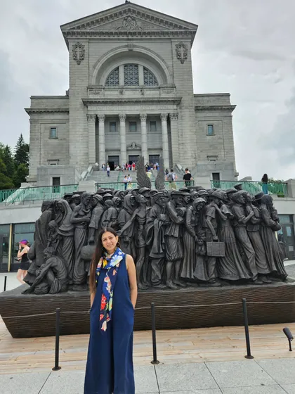 Standing before this monument in Montreal, I was struck by a feeling of interconnectedness. A simple vacation involves the work of countless people, a humbling reminder of the oneness of our world and a reason for deep gratitude.