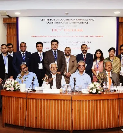 A group photograph from the '1st Discourse' by the Centre for Discourses on Criminal and Constitutional Jurisprudence. It was an honor to be part of this important dialogue.