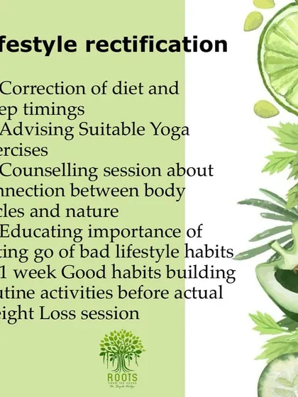My approach is holistic and goes beyond just diet. We work together on correcting sleep cycles, incorporating suitable Yoga, and building healthy habits that align your body with nature for long-lasting well-being.