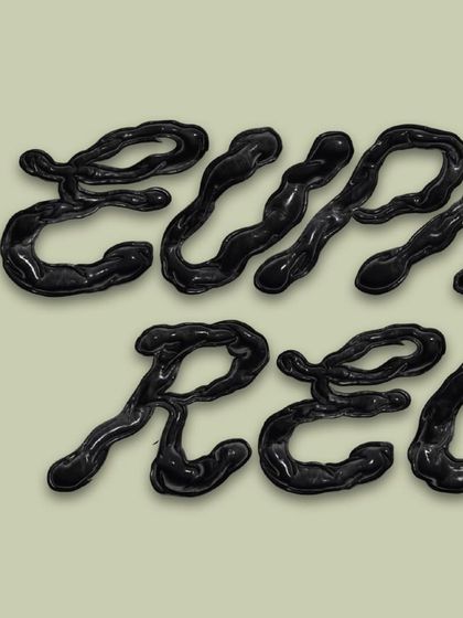 Another detail shot of the 'Euphoric Recall' typography.