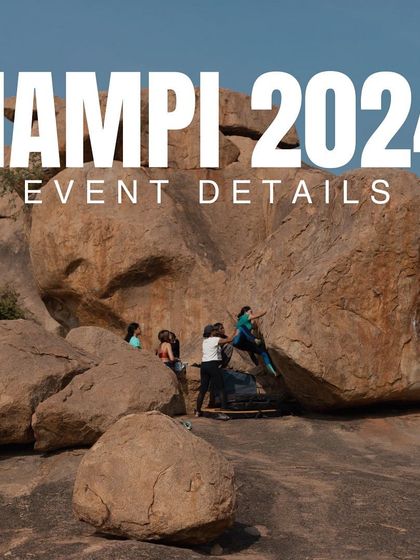 A clear, bold announcement for our Hampi 2024 event. All the essential details are in the caption, so you can get ready to join us.