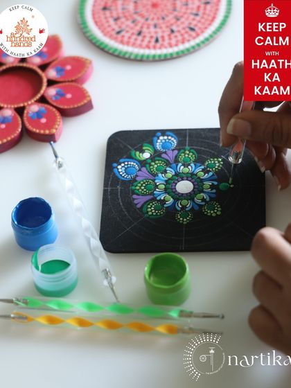 Our Dot Mandala Kits have everything you need to start this mindful practice at home. Each kit includes paints, boards or coasters, dotting tools, and a simple guide. It's the perfect way to slow down and create something beautiful.
