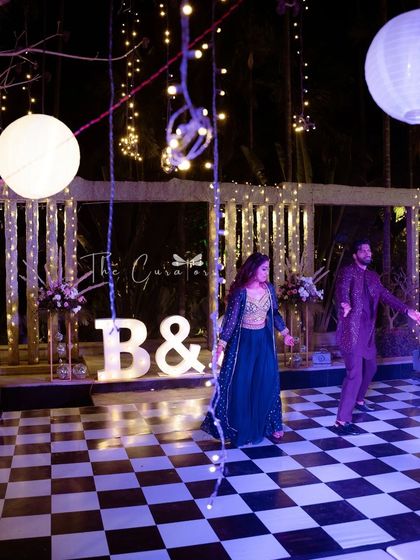 This shot captures the movement and emotion of a special family performance, a key part of any Sangeet celebration.