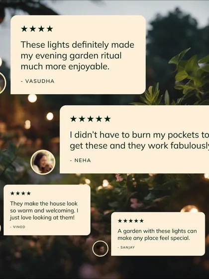 The feedback on my solar lights is consistently positive. Clients find they add a special touch that makes their house look warm and welcoming.