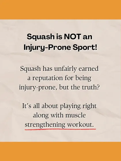 Squash has an unfair reputation for being injury-prone. The truth is, it's all about playing right and strengthening the muscles that support your game.