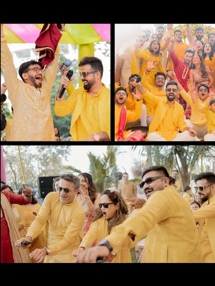 A collage from a beautiful Haldi function. It's a blessing when clients become family and I get to be part of their celebrations time and again.