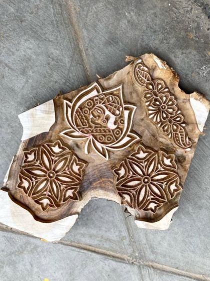 When we say minimal wastage, we mean it. Our master carvers fit multiple designs onto a single piece of naturally seasoned teak wood. These blocks are built to last for generations, with some in our archive being over 70 years old.