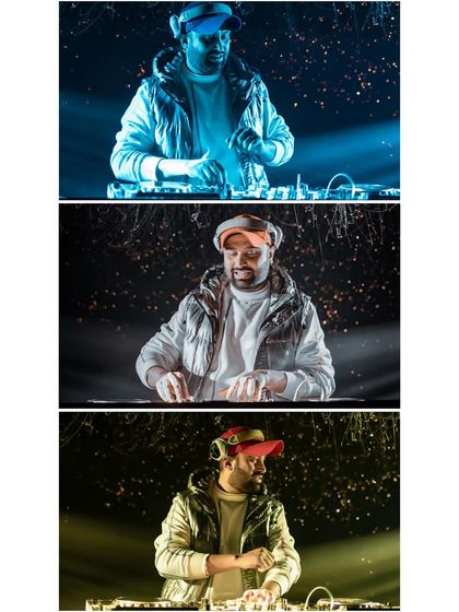 A collage of different looks and lighting from a photoshoot. It shows my versatility and how the atmosphere can change with lighting and mood.