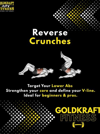 Reverse Crunches are an excellent exercise for targeting your lower abs. They are great for both beginners and pros looking to strengthen their core and define their V-line.