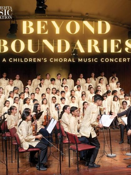 The official poster for our 'Beyond Boundaries' choral concert, a series celebrating the power of music to connect people across cultures.