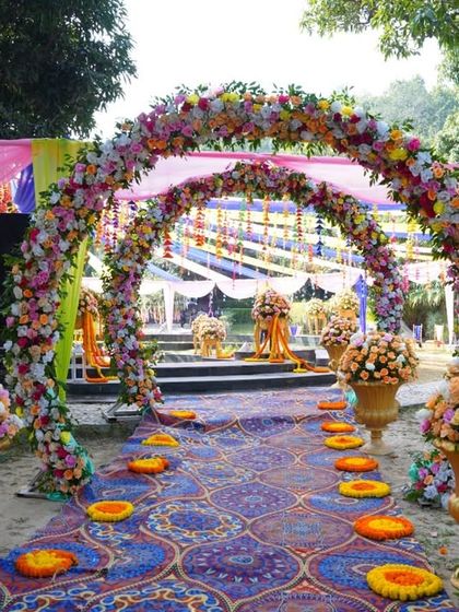 Vibrant Haldi & Mehendi Celebrations photo 81