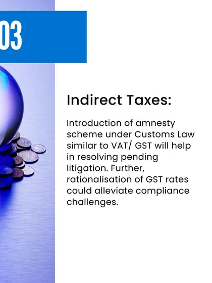 Our expertise extends to resolving pending litigation through strategic use of government schemes. We analyze the potential introduction of an amnesty scheme under Customs Law, similar to those for VAT and GST.