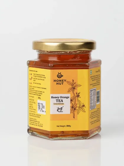 A jar of Honey Orange Tea concentrate, shot with the same consistent lighting and angle. Consistency across your product line is key for a professional online store.